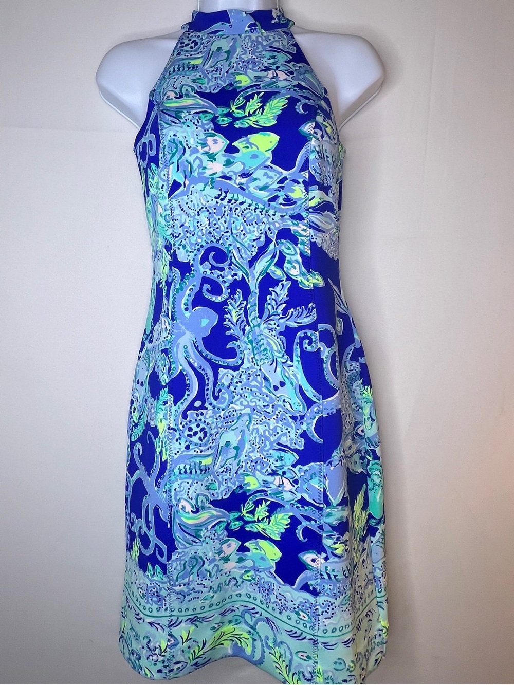 Lilly Pulitzer Wetsuit-Inspired Scuba Krista Shift mini Dress